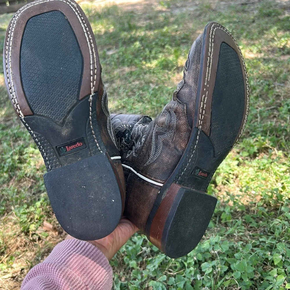 Laredo Western Boots Spellbound Sanded Goat Brown size 7 - Picture 7 of 7